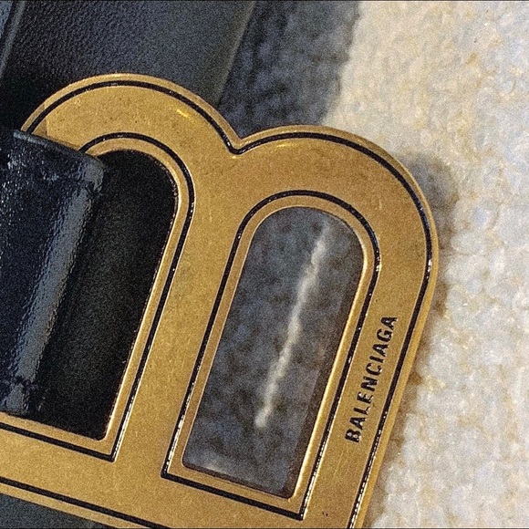 Balenciaga Hourglass Leather Wallet on a Chain - Picture 8 of 12